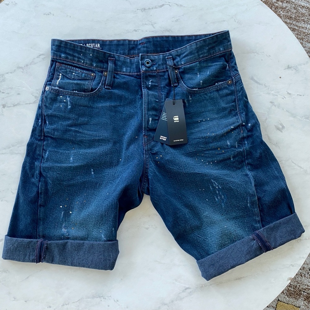 New G-Star Raw Jean Scutar 3D Shorts